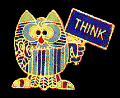Think Owl Collectible Pin
