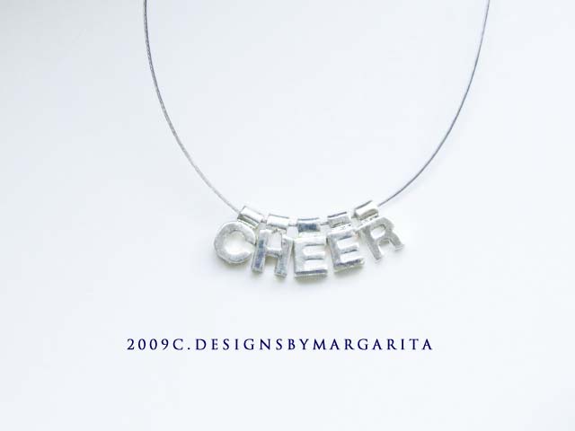 Cheer Letters Necklace