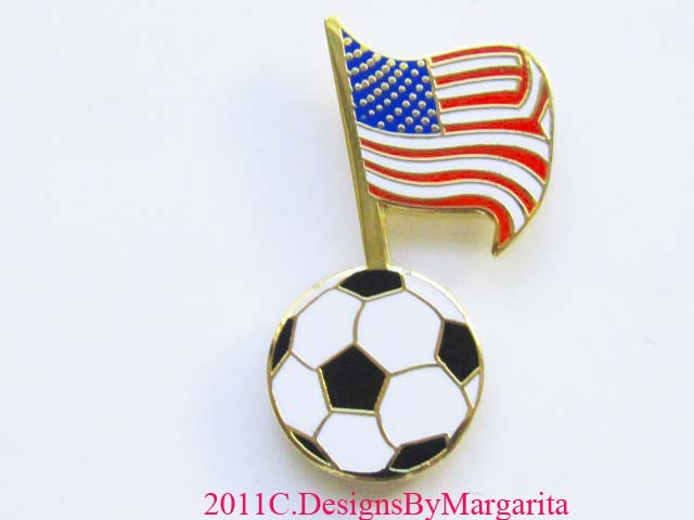 USA FLAG & SOCCER BALL